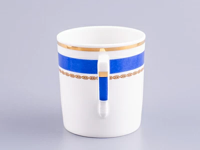 Чашка с блюдцем чайная 220 мл форма Гербовая рисунок Кают-компания № 3 арт. 81.24032.00.1 Чашка с блюдцем чайная 220 мл форма Гербовая рисунок Кают-компания № 3 арт. 81.24032.00.1