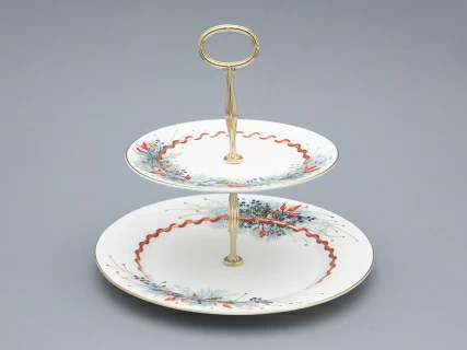 Этажерка 2-х ярусная, в подарочной упаковке, форма Стандартная - 2, рисунок Календа, арт. 81.33223.00.1, 