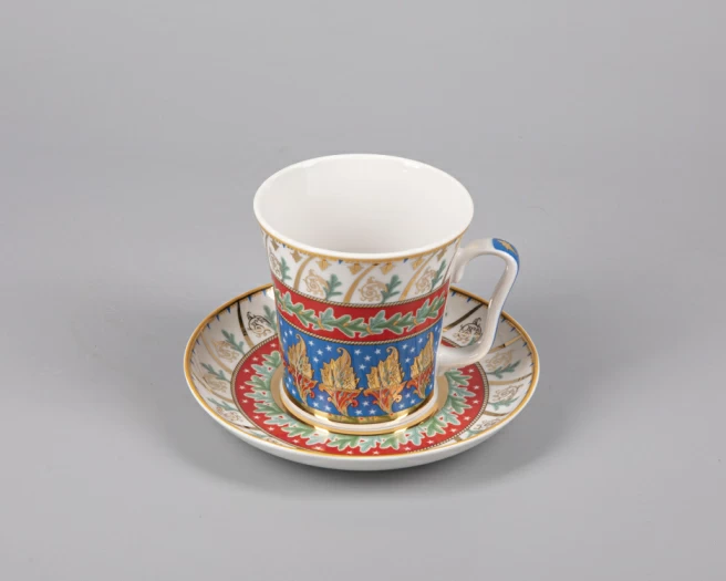 Бокал с блюдцем Ленинградский Новогодняя ночь 360 мл арт. 81.30699.00.1, 