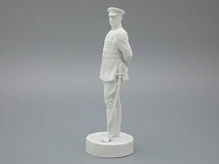 Скульптура Маршал Рокоссовский К.К., в подарочной упаковке, Белый бисквит, арт. 81.33455.00.1