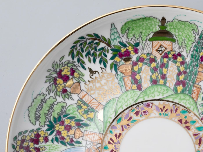 Чашка с блюдцем, форма Подарочная, рисунок Весенний Парк, арт 81.14820.00.1, 