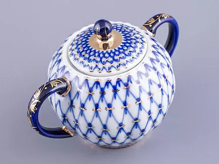 Сахарница Тюльпан Кобальтовая сетка арт. 80.00234.00.1