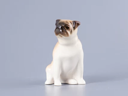 Скульптура Мопс сидящий Ники арт. 82.81317.00.1, 