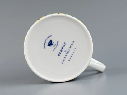 Чашка чайная 265 мл форма Соло, рисунок Azzurro, арт 80.37134.00.1, 