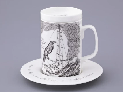 Бокал с крышкой в подарочной упаковке, форма Top. рисунок Яхта Алые паруса, арт. 81.32935.00.1, 