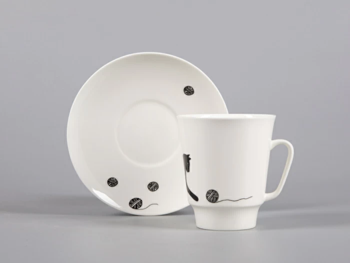 Чашка с блюдцем кофейная 165 мл форма Майская рисунок Веселый клубочек арт. 81.30659.00.1, 