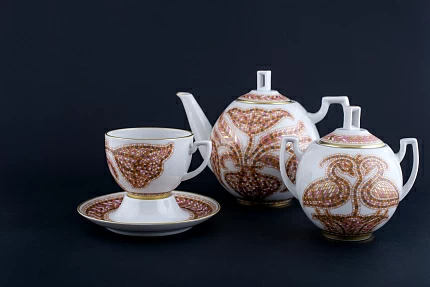 Сервиз чайный Дивный сад. День, на 6 персон, 14 предметов на форме Анданте арт 81.30457.00.1