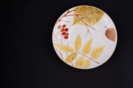 Чашка с блюдцем Золотое утро, на форме Купольная арт 61.21041.00.1 Чашка с блюдцем Золотое утро, на форме Купольная арт 61.21041.00.1