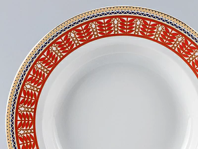 Тарелка 220 мм форма Глубокая, рисунок Русский стиль арт. 80.98812.00.1