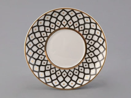 Блюдце кофейное форма Идиллия, рисунок Неро, арт 80.46122.00.1,  Блюдце кофейное форма Идиллия, рисунок Неро, арт 80.46122.00.1,