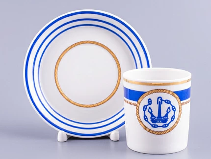 Сервиз чайный форма Гербовая рисунок Кают-компания, 6 персон 14 предметов арт. 81.24029.00.1