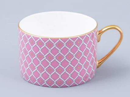 Чашка с блюдцем 250 мл форма Идиллия рисунок Коралл 2 арт. 81.31118.00.1, 