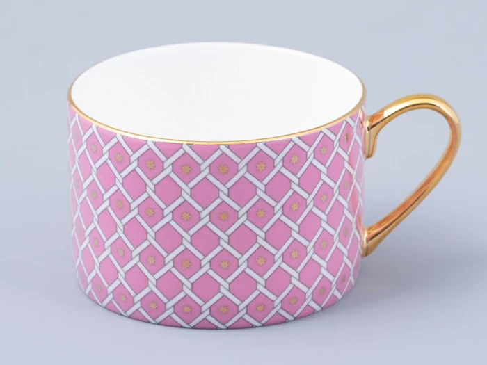 Чашка с блюдцем 250 мл форма Идиллия рисунок Коралл 2 арт. 81.31118.00.1, 