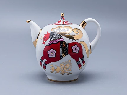 Комплект чайников Новгородский Красный конь арт. 81.10353.00.1 Комплект чайников Новгородский Красный конь арт. 81.10353.00.1