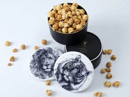 Бокал с блюдцем Тотем в подарочной упаковке, рисунок Лев арт. 81.28375.00.1, 