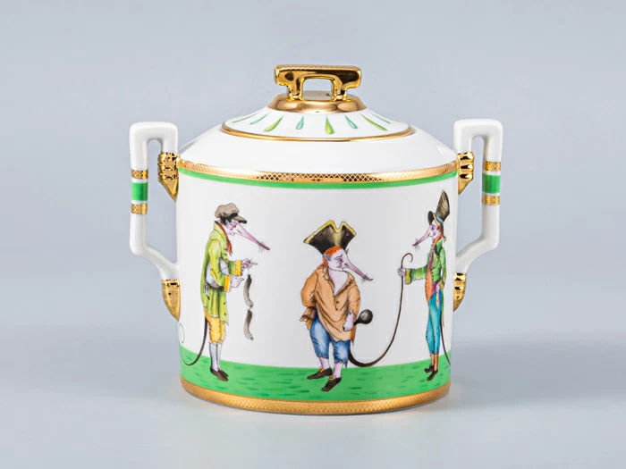 Сервиз чайный Гербовая Крысята-воришки, 6 персон 15 предметов, арт. 81.16925.00.1, 