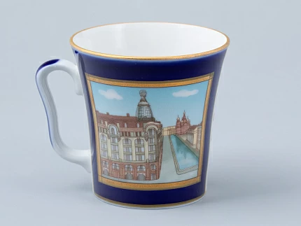 Бокал с блюдцем форма Ленинградский рисунок Канал Грибоедова арт. 81.31476.00.1 Бокал с блюдцем форма Ленинградский рисунок Канал Грибоедова арт. 81.31476.00.1