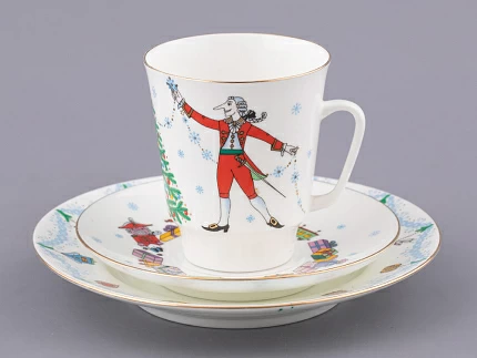 Трехпредметный комплект 165 мл форма Майская рисунок Балет Щелкунчик арт. 81.18006.00.1 Трехпредметный комплект 165 мл форма Майская рисунок Балет Щелкунчик арт. 81.18006.00.1