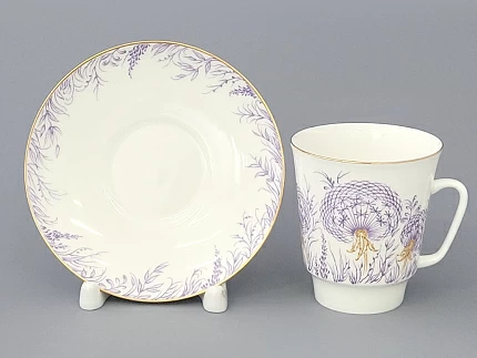 Чашка с блюдцем кофейная 165 мл форма Майская рисунок Одуванчики арт. 81.10783.00.1 Чашка с блюдцем кофейная 165 мл форма Майская рисунок Одуванчики арт. 81.10783.00.1