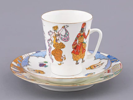 Трехпредметный комплект 165 мл форма Майская рисунок Балет Шахерезада, арт. 81.17663.00.1 Трехпредметный комплект 165 мл форма Майская рисунок Балет Шахерезада, арт. 81.17663.00.1