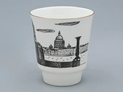 Чашка с блюдцем 165 мл форма Майская рисунок Русские писатели Ахматова, арт. 81.32129.00.1 Чашка с блюдцем 165 мл форма Майская рисунок Русские писатели Ахматова, арт. 81.32129.00.1