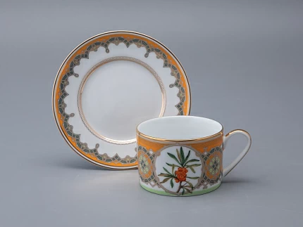 Чашка с блюдцем 250 мл в подарочной упаковке форма Соло рисунок Облепиха сибирская, арт. 81.33948.00.1 Чашка с блюдцем 250 мл в подарочной упаковке форма Соло рисунок Облепиха сибирская, арт. 81.33948.00.1