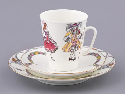 Трехпредметный комплект 165 мл форма Майская рисунок Балет Спящая красавица, арт. 81.28736.00.1 Трехпредметный комплект 165 мл форма Майская рисунок Балет Спящая красавица, арт. 81.28736.00.1