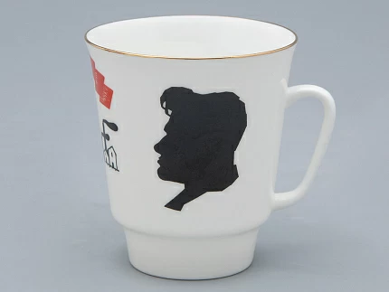 Чашка с блюдцем 165 мл форма Майская рисунок Русские писатели Маяковский, арт. 81.32128.00.1 Чашка с блюдцем 165 мл форма Майская рисунок Русские писатели Маяковский, арт. 81.32128.00.1