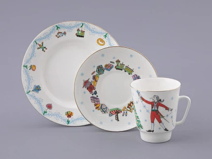 Трехпредметный комплект 165 мл форма Майская рисунок Балет Щелкунчик арт. 81.18006.00.1 Трехпредметный комплект 165 мл форма Майская рисунок Балет Щелкунчик арт. 81.18006.00.1