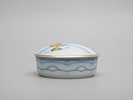 Туалетная коробочка форма Круглая рисунок Зима. Утенок арт. 81.31063.00.1 Туалетная коробочка форма Круглая рисунок Зима. Утенок арт. 81.31063.00.1