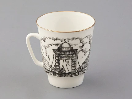 Чашка с блюдцем 165 мл форма Майская рисунок Русские писатели Блок, арт. 81.33298.00.1 Чашка с блюдцем 165 мл форма Майская рисунок Русские писатели Блок, арт. 81.33298.00.1