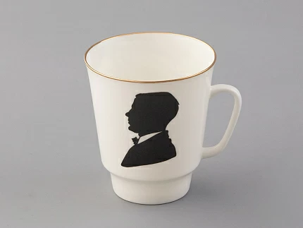 Чашка с блюдцем 165 мл форма Майская рисунок Русские писатели Булгаков, арт. 81.33387.00.1 Чашка с блюдцем 165 мл форма Майская рисунок Русские писатели Булгаков, арт. 81.33387.00.1