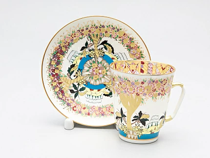 Чашка с блюдцем кофейная 165 мл форма Майская рисунок Весенние деревья арт. 81.10508.00.1 Чашка с блюдцем кофейная 165 мл форма Майская рисунок Весенние деревья арт. 81.10508.00.1