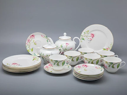 Сервиз чайный форма Весенняя 2 рисунок Сад мечты,  6 персон 20 предметов, арт. 81.30687.00.1 Сервиз чайный форма Весенняя 2 рисунок Сад мечты,  6 персон 20 предметов, арт. 81.30687.00.1