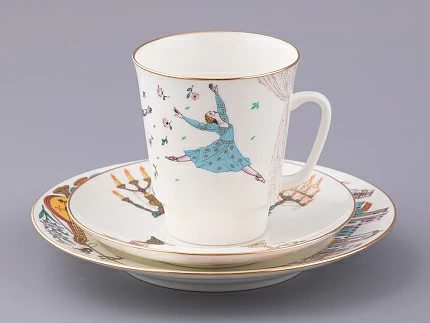 Трехпредметный комплект 165 мл форма Майская рисунок Балет Ромео и Джульетта, арт. 81.21564.00.1 Трехпредметный комплект 165 мл форма Майская рисунок Балет Ромео и Джульетта, арт. 81.21564.00.1