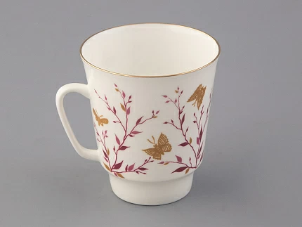 Чашка с блюдцем кофейная 165 мл форма Майская рисунок Розовые веточки арт. 81.13735.00.1 Чашка с блюдцем кофейная 165 мл форма Майская рисунок Розовые веточки арт. 81.13735.00.1