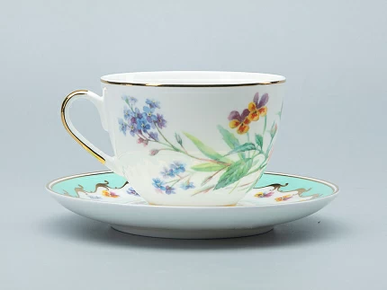 Чашка с блюдцем форма Весенняя 2 рисунок Улыбка флоры 2 арт. 81.30900.00.1 Чашка с блюдцем форма Весенняя 2 рисунок Улыбка флоры 2 арт. 81.30900.00.1