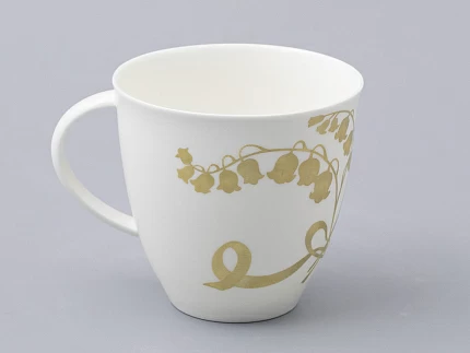 Чашка с блюдцем форма Оливия рисунок Нежный ландыш, арт. 81.31432.00.1 Чашка с блюдцем форма Оливия рисунок Нежный ландыш, арт. 81.31432.00.1