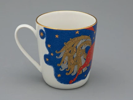 Чашка с блюдцем чайная, форма Колокол рисунок Год лошади, арт. 81.33964.00.1 Чашка с блюдцем чайная, форма Колокол рисунок Год лошади, арт. 81.33964.00.1