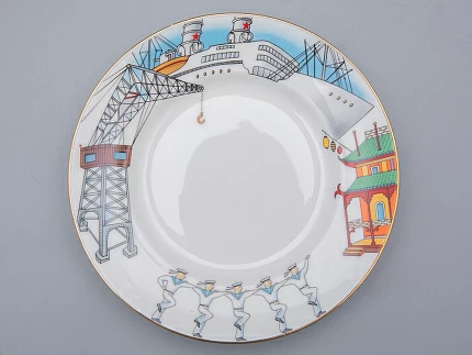 Трехпредметный комплект 165 мл форма Майская рисунок Балет Красный Мак арт. 81.31530.00.1 Трехпредметный комплект 165 мл форма Майская рисунок Балет Красный Мак арт. 81.31530.00.1