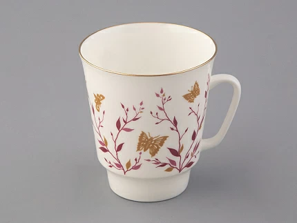 Чашка с блюдцем кофейная 165 мл форма Майская рисунок Розовые веточки арт. 81.13735.00.1 Чашка с блюдцем кофейная 165 мл форма Майская рисунок Розовые веточки арт. 81.13735.00.1