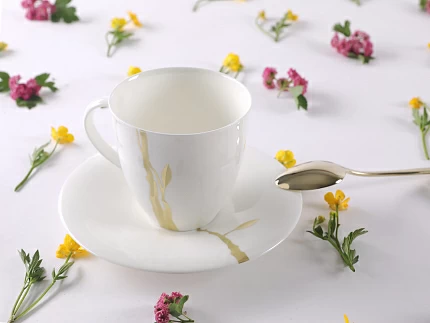 Чашка с блюдцем чайная форма Оливия рисунок Лидия арт. 81.31431.00.1 Чашка с блюдцем чайная форма Оливия рисунок Лидия арт. 81.31431.00.1