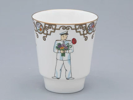 Трехпредметный комплект 165 мл форма Майская рисунок Балет Красный Мак арт. 81.31530.00.1 Трехпредметный комплект 165 мл форма Майская рисунок Балет Красный Мак арт. 81.31530.00.1