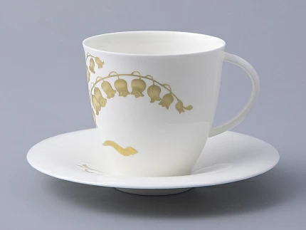 Чашка с блюдцем форма Оливия рисунок Нежный ландыш, арт. 81.31432.00.1 Чашка с блюдцем форма Оливия рисунок Нежный ландыш, арт. 81.31432.00.1